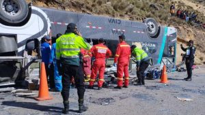 PERU: Al menos 16 muertos en un accidente de autobús en Ayacucho