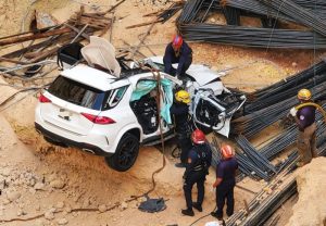 Empresa lamenta accidente vehícular en excavación proyecto