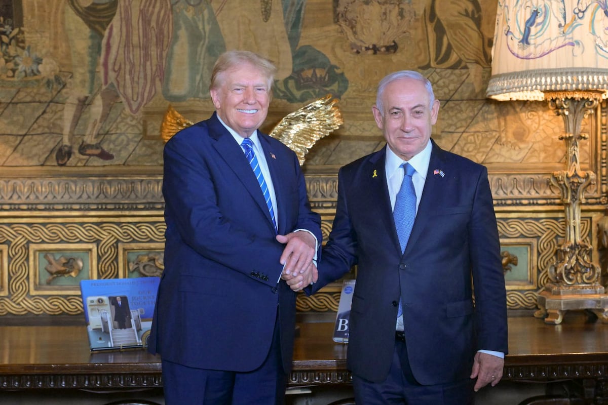 Trump recibe a Netanyahu en su residencia de Mar-a-Lago, Florida imagen