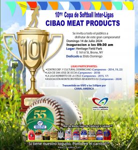 Copa de Softbol Interligas Cibao Meat Products en El Bronx, NY