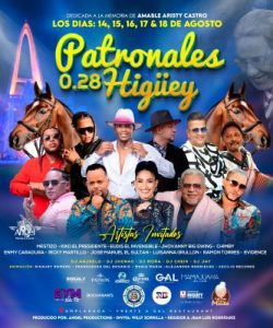 Anuncian concierto “Patronales 0.28 Higüey” del 14 al 18 agosto