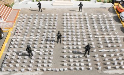 Pesó 1.6 toneladas el alijo de cocaína ocupado en Caucedo