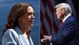 Trump pone en duda vaya a debate con Kamala Harris próximo día 10