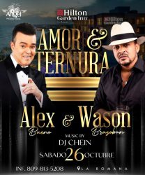 Alex Bueno acompañará Wason Brazobán en “Amor y Ternura”