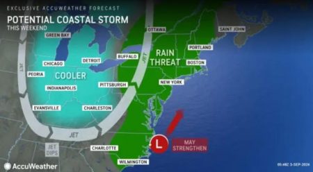 NUEVA YORK: Pronostican lluvias torrenciales durante fin semana