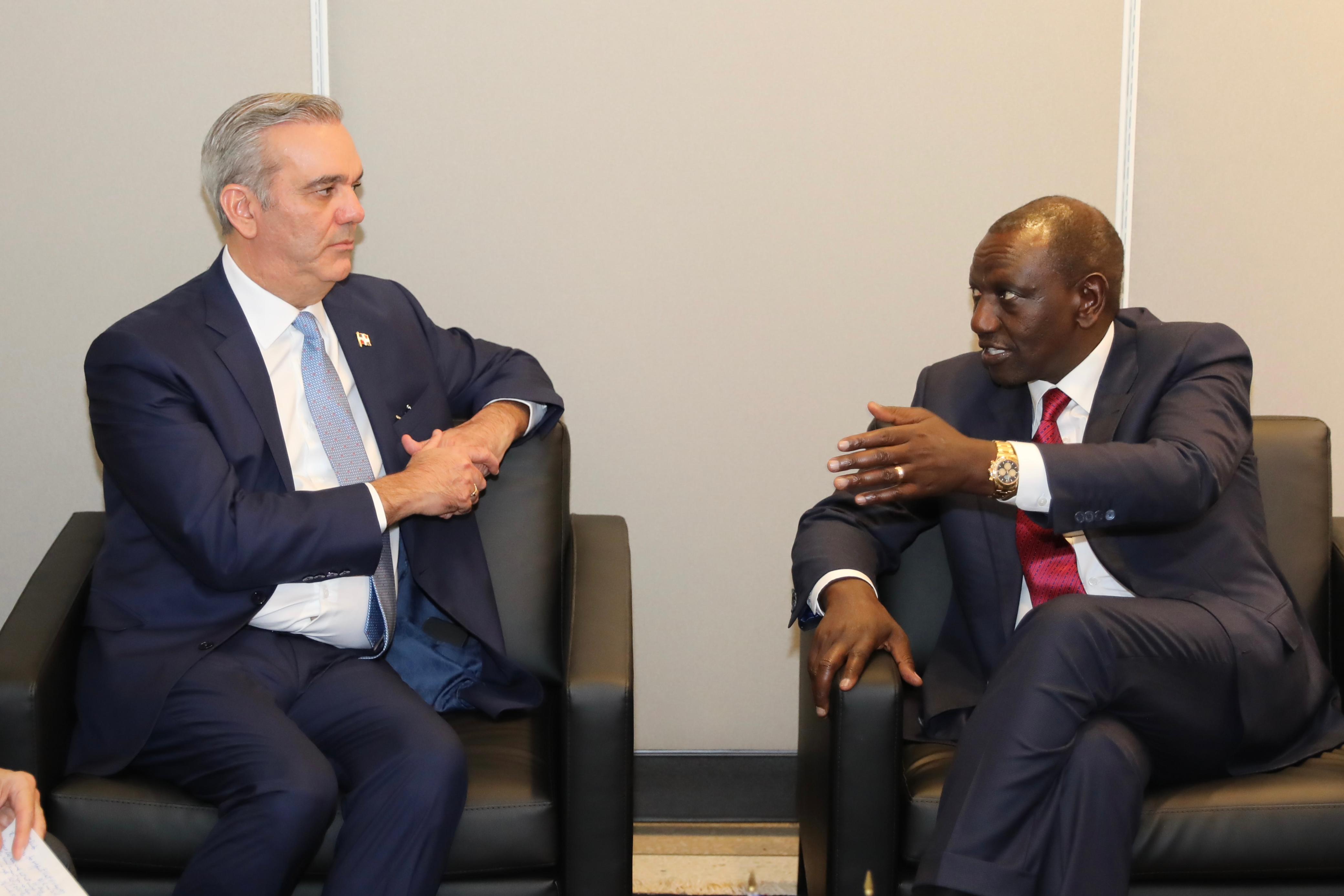 Presidentes Rep. Dominicana y Kenia tratan el tema de Haití imagen