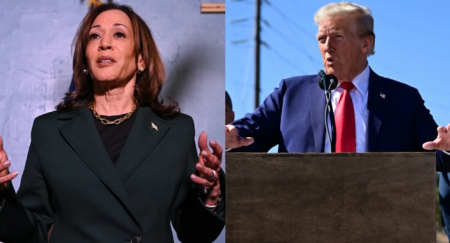 Encuestas EU: Kamala Harris y D. Trump están codo con codo