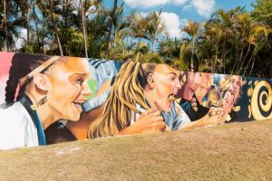 Emblemático mural en SD recibe Mundial Femenino Sub-17 de FIFA