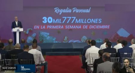 Gobierno entregará regalía en  primera semana de diciembre