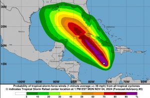 En sólo horas se formó tormenta Rafael en la región del Caribe