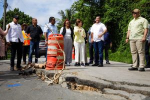 Vicepresidenta recorre zonas de Samaná afectadas por las lluvias