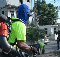 Alcaldía de Santiago realiza un  operativo saneamiento integral