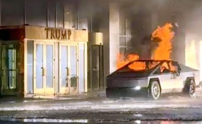 EEUU: Explota un vehículo Tesla frente a Trump Hotel Las Vegas