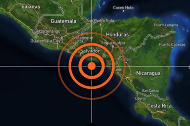 Fuerte sismo 6.2 grados sacude zonas El Salvador y Guatemala