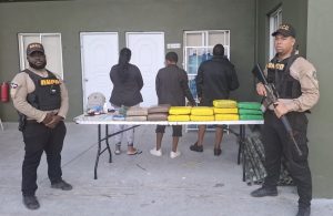 Confiscan 15 pacas marihuana y apresan 3 en ciudad Enriquillo