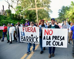 Entidades políticas apoyan la marcha contra  Barrick Gold