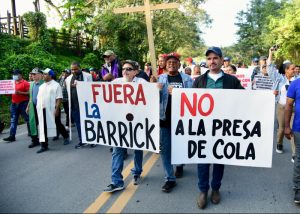 Entidades políticas apoyan la marcha contra  Barrick Gold