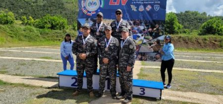 Policías barren en modalidad de tiro de los Juegos Militares y PN Policías barren en modalidad de tiro de los Juegos Militares y PN