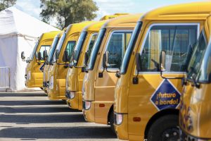 Autobuses escolares moverán a atletas en Centroamericanos SD