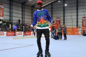 Un haitiano está en la élite mundial del patinaje estilo libre