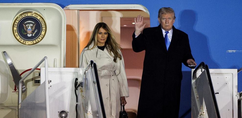 Trump aterriza en Roma para asistir funeral Papa Francisco | AlMomento.net Trump aterriza en Roma para asistir funeral Papa Francisco | AlMomento.net