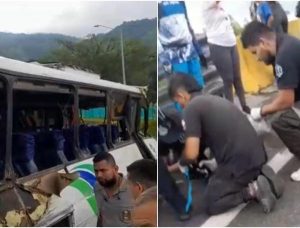 COLOMBIA: Nueve muertos tras accidente autobús en el centro COLOMBIA: Nueve muertos tras accidente autobús en el centro