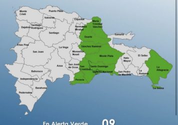 Distrito Nacional y 8 provincias en alerta verde por las lluvias Distrito Nacional y 8 provincias en alerta verde por las lluvias
