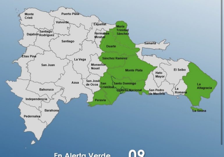 Distrito Doméstico y 8 provincias en alerta verde por las lluvias | AlMomento.net Distrito Doméstico y 8 provincias en alerta verde por las lluvias | AlMomento.net