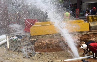 Fugas de agua potable afectan Ciudad Colonial y área de SDN