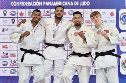 Florentino, Del Orbe y Nova ganan oro en Open Panam Judo imagen