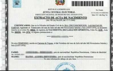 La JCE unificará las actas del estado civil en un único formato