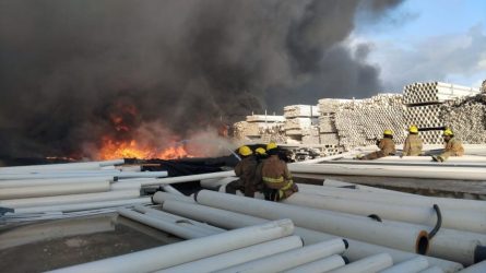 Controlaron fuego área Bávaro donde se construye un hotel