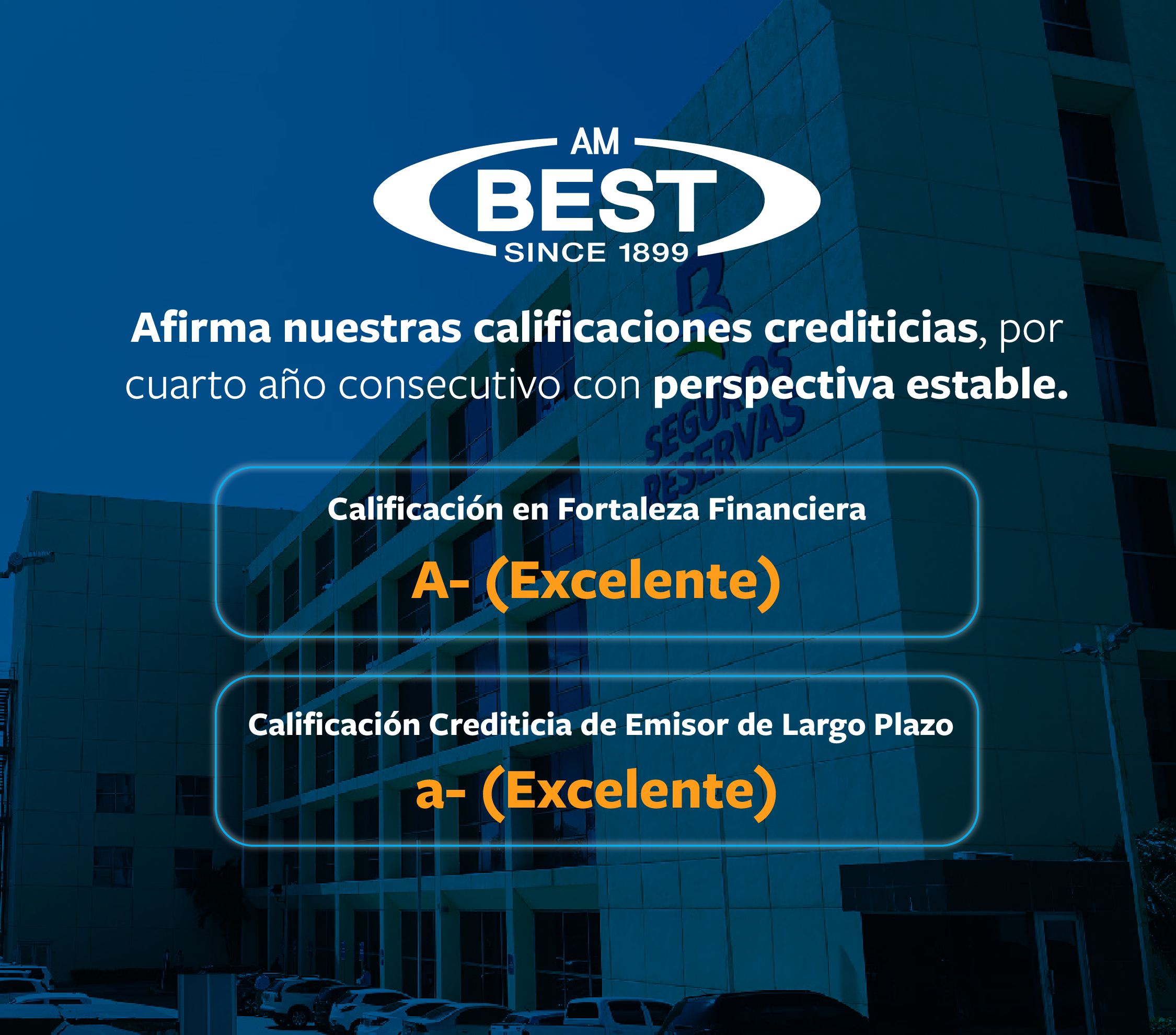 AM BEST confirma calificaciones crediticias de Seguros Reservas imagen