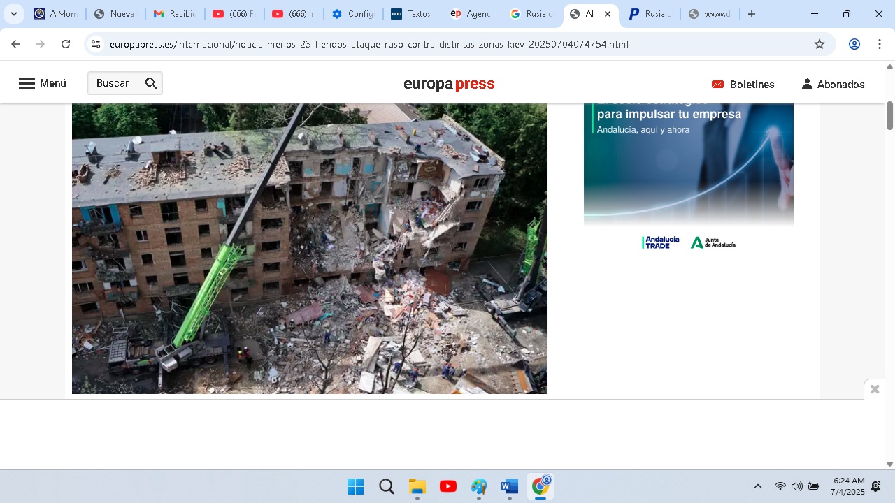 Rusia ataca a Ucrania con misiles hipersónicos y drones imagen