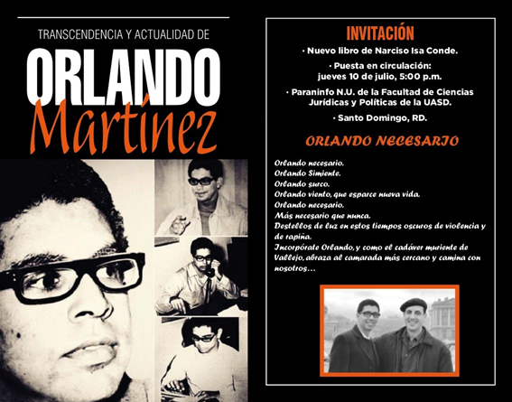 Nuevo libro de Narciso Isa Conde sobre Orlando Martínez imagen