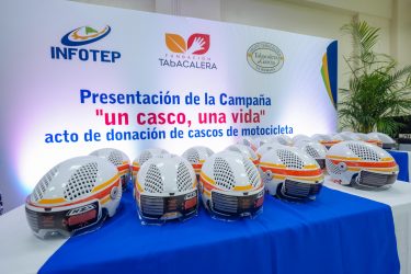 INFOTEP y Tabacalera de España ceden cascos protectores