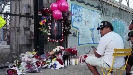 Improvisan altar en honor a influencer dominicana