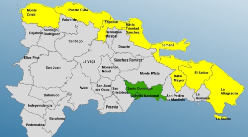 COE mantiene alerta en diez provincias ante efectos de Erin imagen