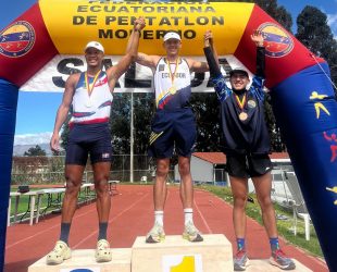 Gabriel Domínguez gana plata en abierto pentatlón Ecuador