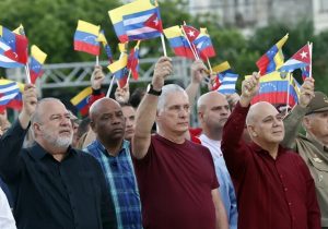 Gobierno cubano realiza acto multitudinario apoyo Venezuela