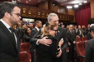 Presidente asiste a las honras fúnebres de Sánchez Baret