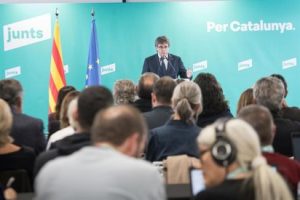 ESPAÑA: Puigdemont dice PSOE no tiene capacidad de gobernar