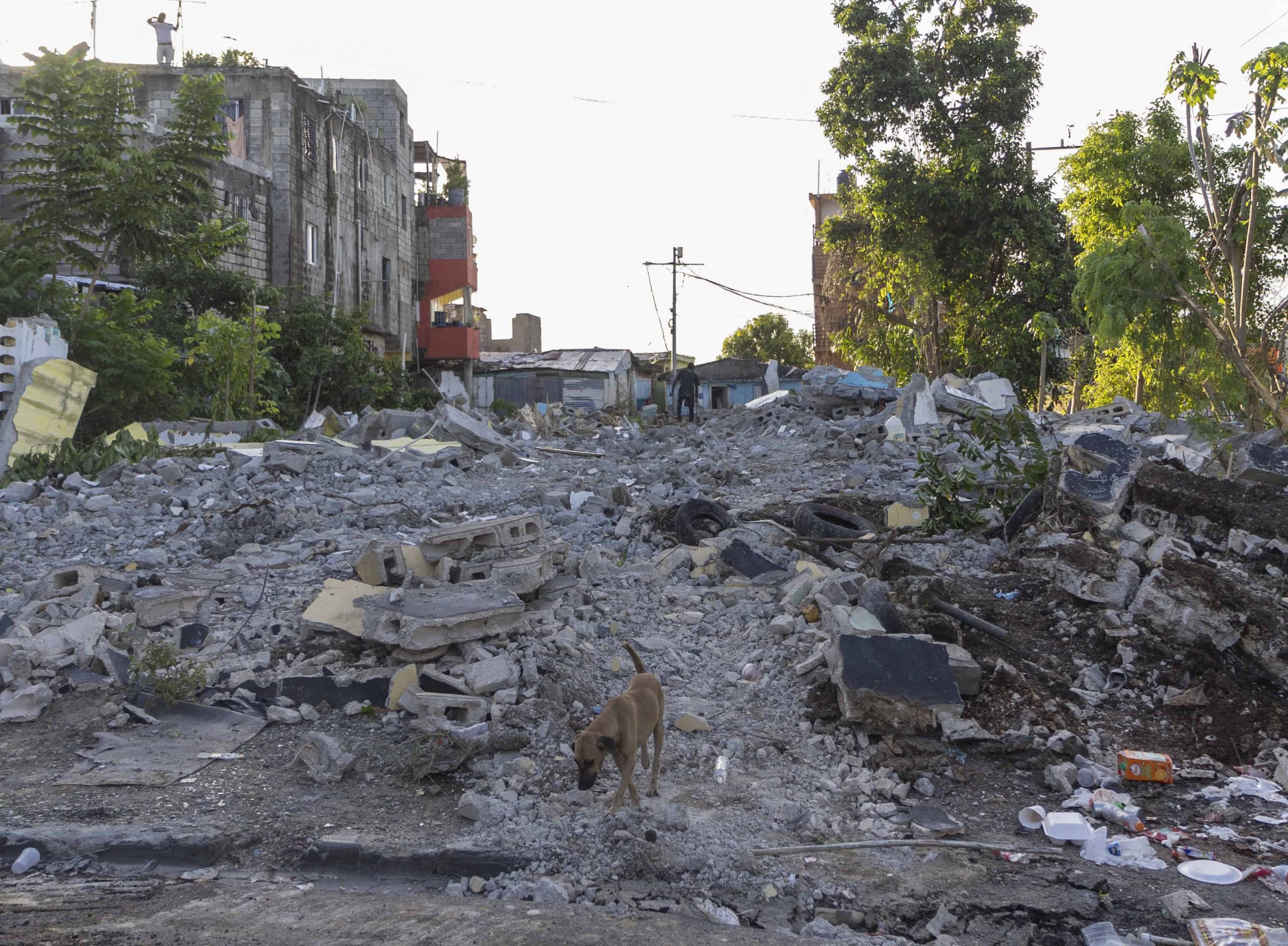 Gobierno destruye decenas de casas para ampliar una avenida imagen