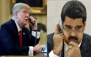 Trump ha confirmado  sostuvo una conversación con Maduro