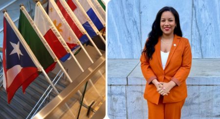 NY: Asambleísta dominicana planta bandera PR en Museo 9/11