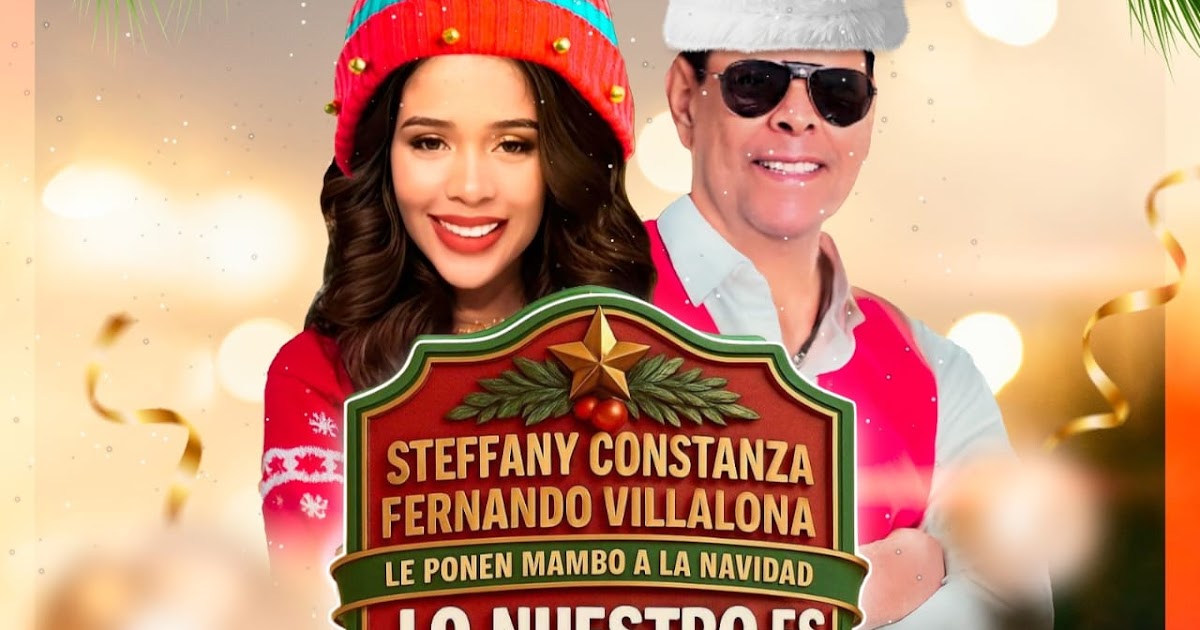 Steffany Constanza y Fernando Villalona lanzan tema navideño imagen