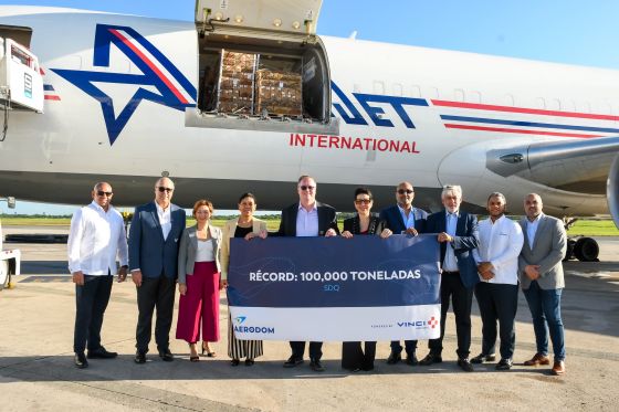 Aeropuerto Las Ampericas supera 100,000 toneladas carga imagen