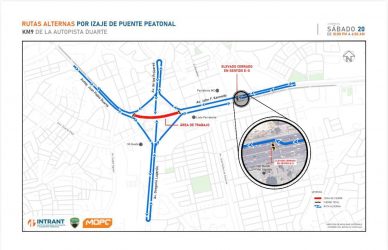 MOPC anuncia cierre nocturno de carriles en Autopista Duarte