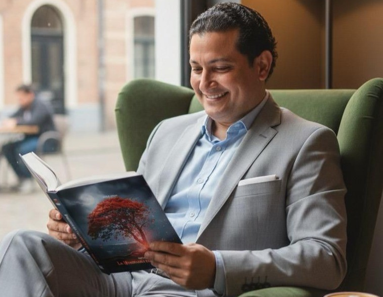 MADRID: Escritor RD presenta novela “La Maldición del Flamboyán” imagen