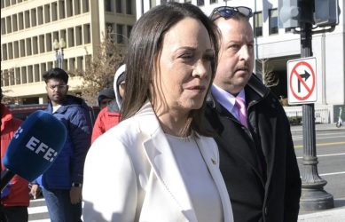 María Corina llegó Casa Blanca para un encuentro con Trump